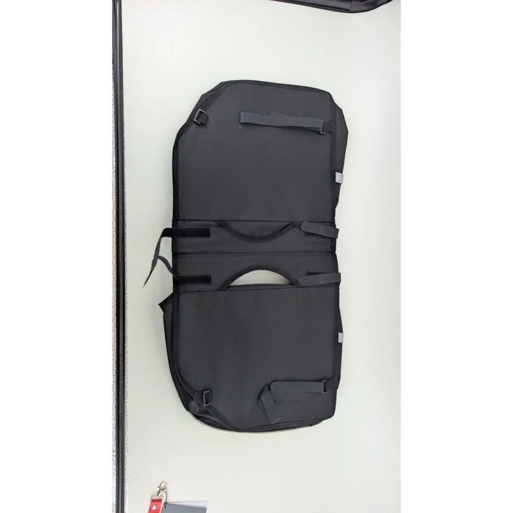 Giant Double Pannier Bicycle Rear Rack Bag Black Reflective Trim Commuter Bag